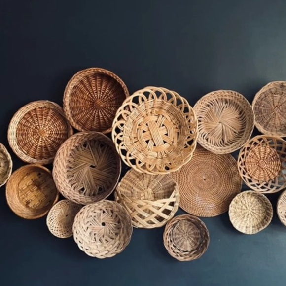 Vintage Other - Large MYSTERY Boho Basket Wall